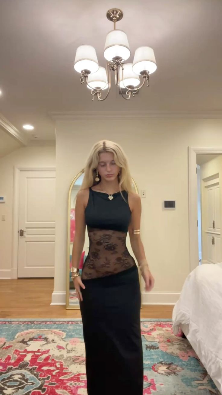 Impress Mermaid Spaghetti Straps Black Satin Lace Long Prom Dress,Party Dress,Evening Dress GG3910