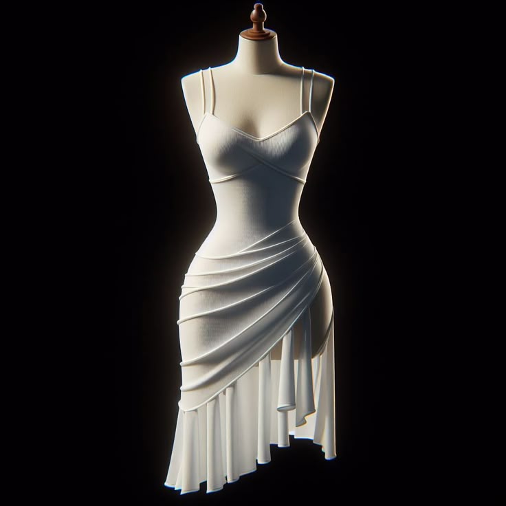 Elegant Mermaid Spaghetti Straps White Satin Chiffon Short Homecoming Dress,Summer 20th Birthday Dress GG3928