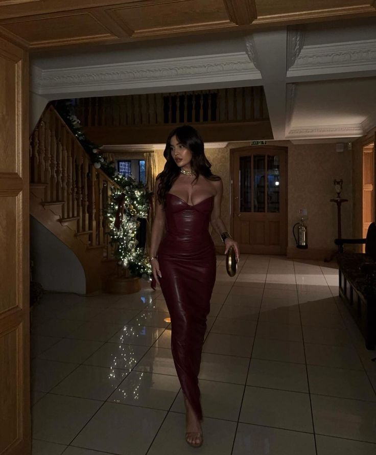 Sexy Mermaid Strapless Burgundy Satin Long Prom Dress,Party Dress,Evening Dress GG3962