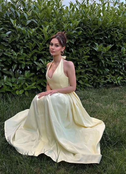 Pretty A Line Satin Long Prom Dress,Party Dress,Formal Evening Dress GG3964