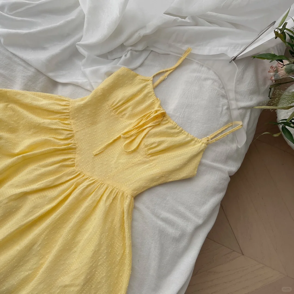 Bright A Line Spaghetti Straps Yellow Satin Short Homecoming Dress,Summer 17th Birthday Dress GG3972