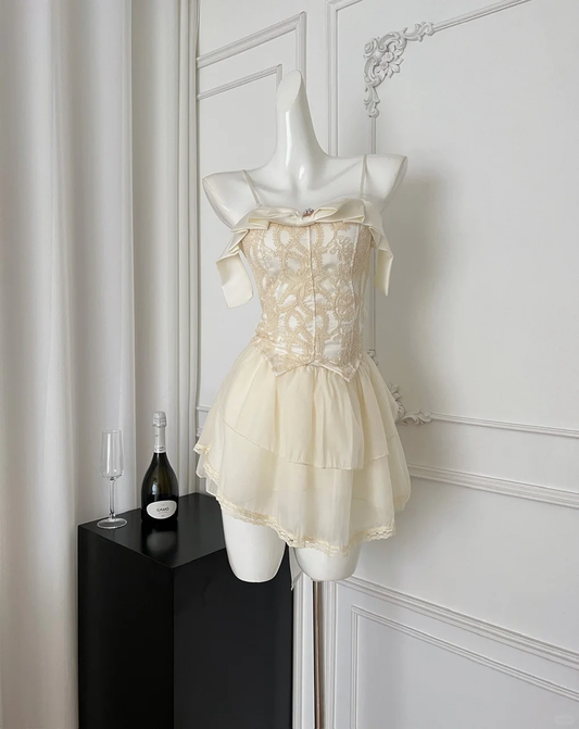 Pretty A Line Spaghetti Straps Satin Chiffon Short Homecoming Dress,Summer 17th Birthday Dress GG3974