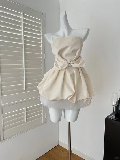 Princess A Line Spaghetti Straps Satin Beads Short Homecoming Dress,Summer 18th Birthday Dress GG3979