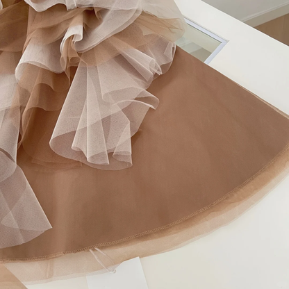 Classy A Line One Shoulder Tulle Short Homecoming Dress,Summer 18th Birthday Dress GG3980