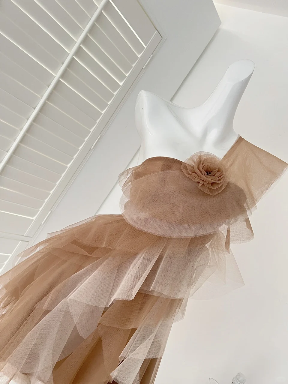 Classy A Line One Shoulder Tulle Short Homecoming Dress,Summer 18th Birthday Dress GG3980