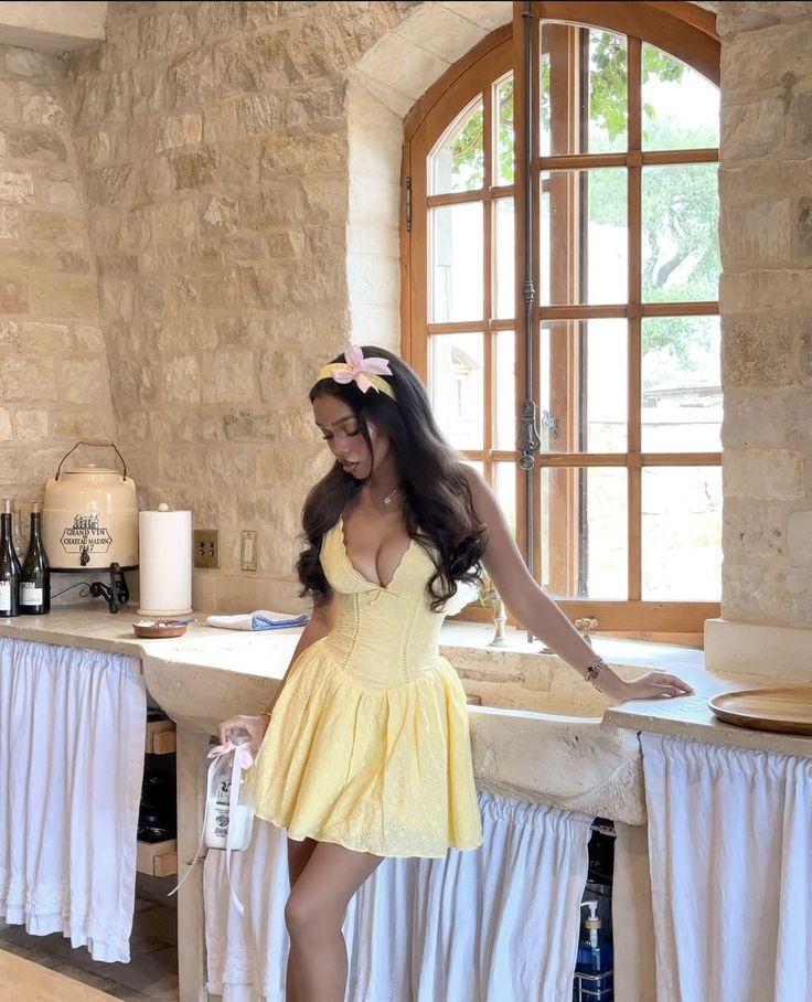 Pretty A Line Spaghetti Straps Yellow Satin Short Homecoming Dress,Summer 22th Birthday Dress GG3999