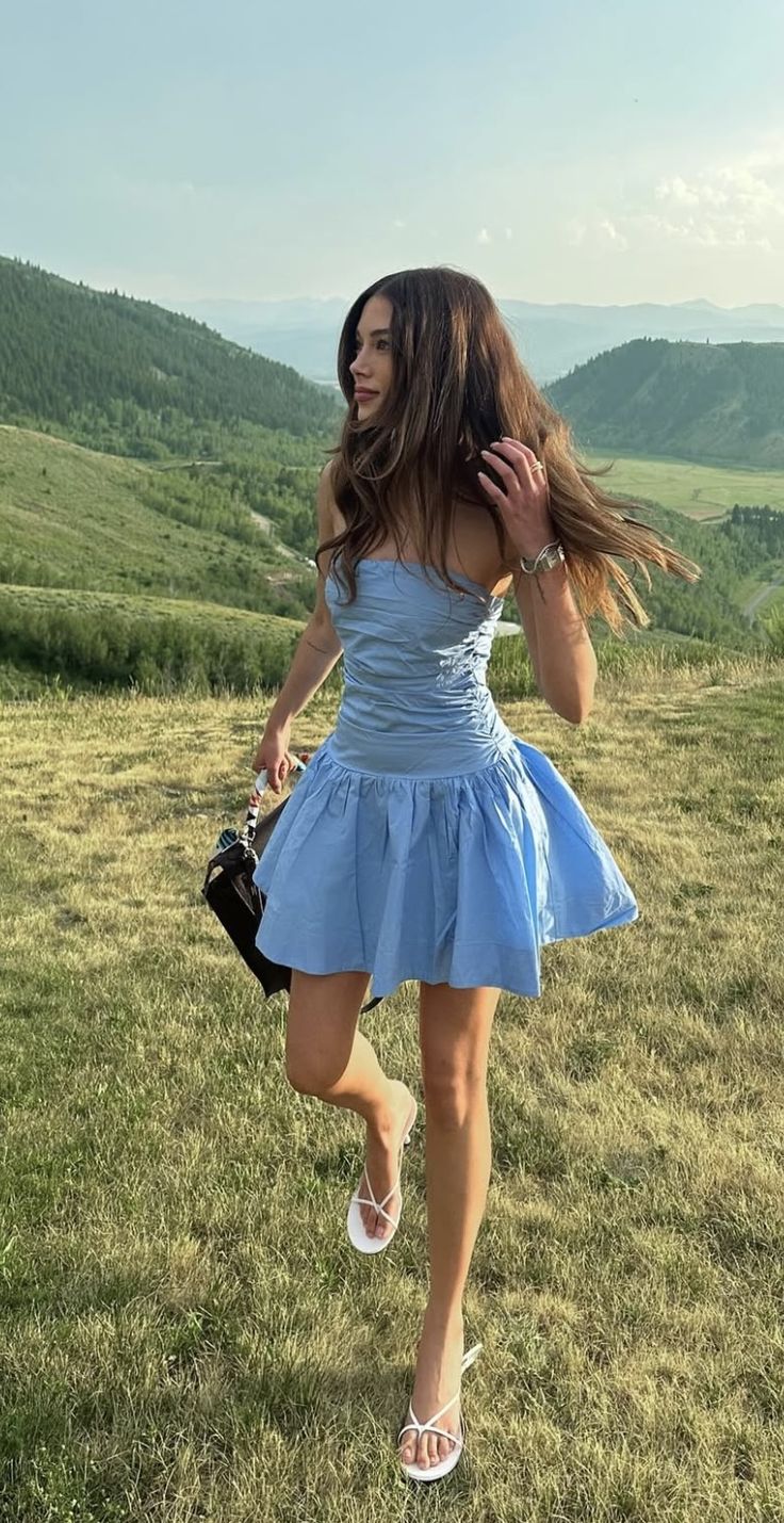 Blue A Line Strapless Satin Short Homecoming Dress,Summer 17th Birthday Dress GG4002