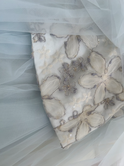 Gorgeous A Line Spaghetti Straps Tulle Sequin Applique Long Prom Dress,Party Dress,Formal Evening Dress GG4008