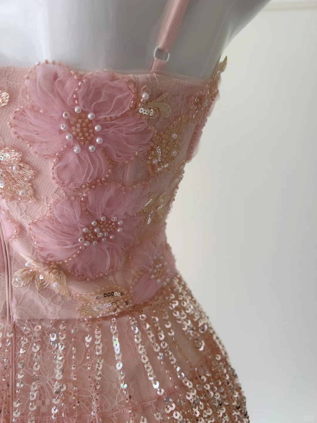 Stunning Mermaid Spaghetti Straps Tulle Sequin Beads Long Prom Dress,Party Dress,Formal Evening Dress GG4009