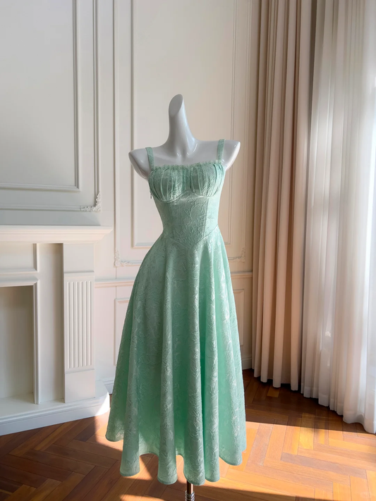 Elegant A Line Spaghetti Straps Satin Long Prom Dress,Party Dress,Formal Evening Dress GG4010