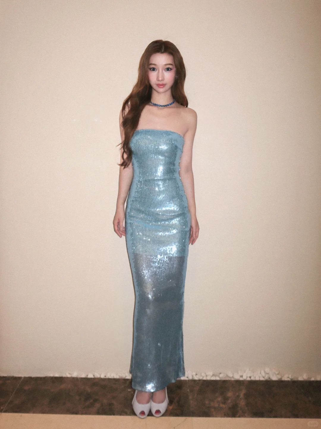 Sparkly Mermaid Strapless Sequin Long Prom Dress,Party Dress,Formal Evening Dress GG4011