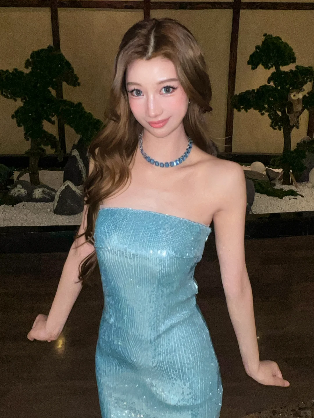 Sparkly Mermaid Strapless Sequin Long Prom Dress,Party Dress,Formal Evening Dress GG4011