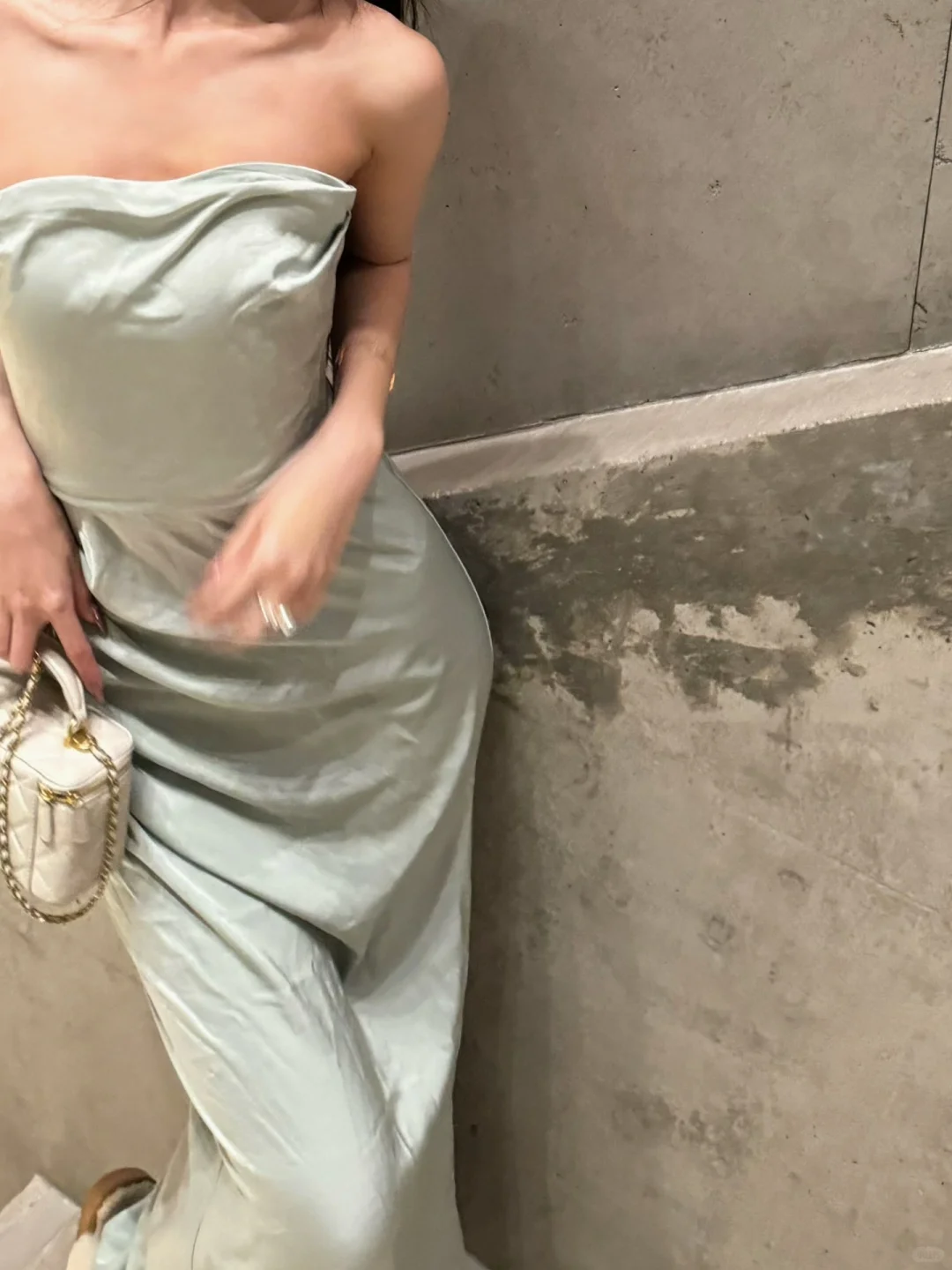 Simple Mermaid Strapless Satin Long Prom Dress,Party Dress,Formal Evening Dress GG4016