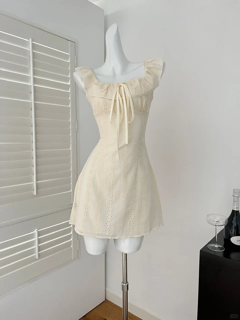 Chic A Line Square Ruffle Satin Short Homecoming Dress,Summer 18th Birthday Dress GG4036