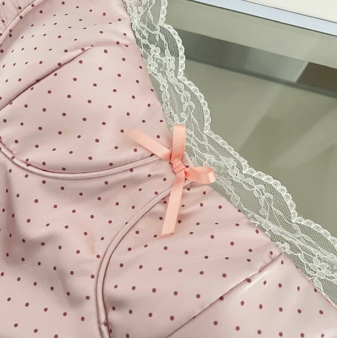 CLassy A Line Spaghetti Straps Satin Lace Polka Dots Short Homecoming Dress,Summer 17th Birthday Dress GG4045