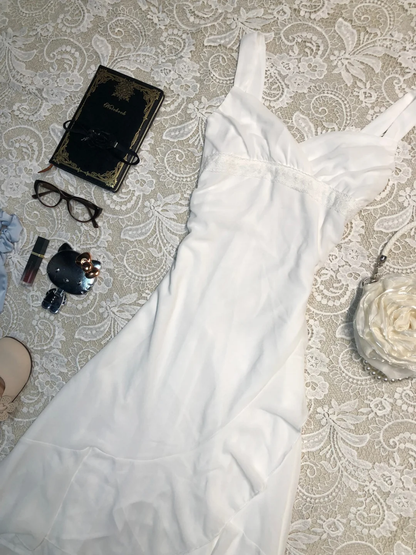 Elegant A Line Spaghetti Straps White Chiffon Short Homecoming Dress,Summer 17th Birthday Dress GG4074