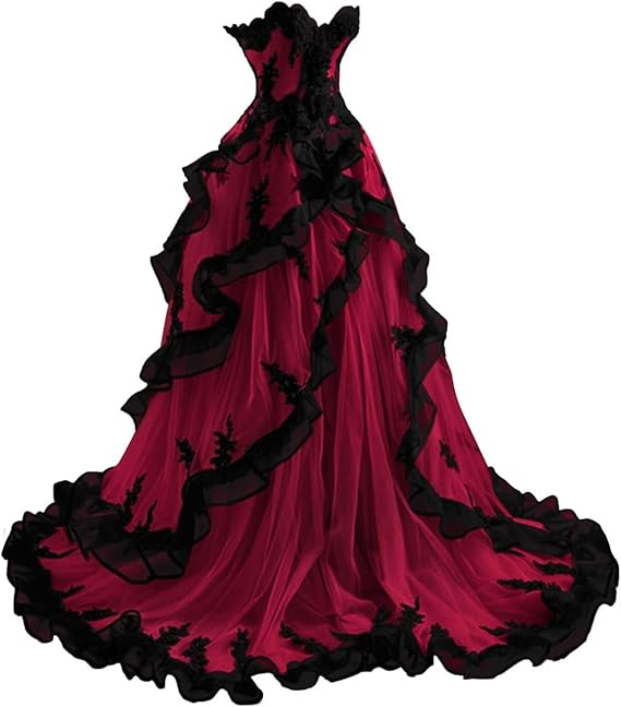 Vintage A Line Sweetheart Tulle Ruffles Long Prom Dress, Evening Dress GG408