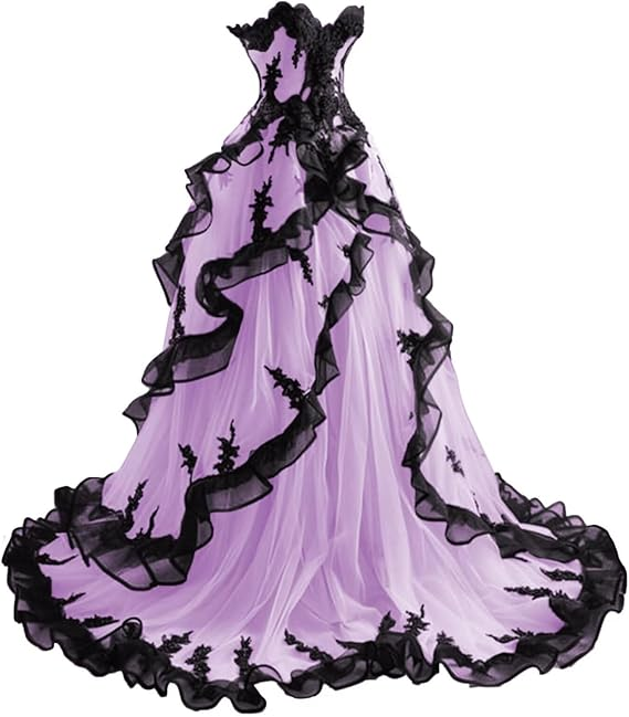 Vintage A Line Sweetheart Tulle Ruffles Long Prom Dress, Evening Dress GG408