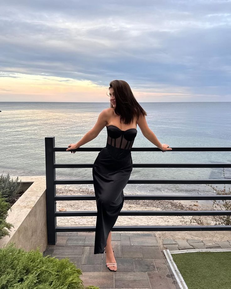 Classy Mermaid Strapless Black Satin Long Prom Dress,Party Dress,Formal Evening Dress GG4132