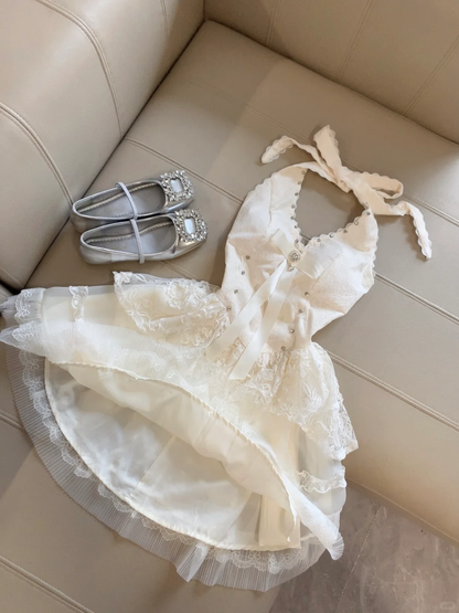 Princess A Line Halter Satin Lace Short Homecoming Dress,Summer 17th Birthday Dress GG4156