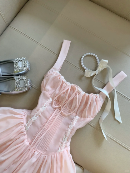 Pink A Line Square Satin Tulle Short Homecoming Dress,Summer 18th Birthday Dress GG4160