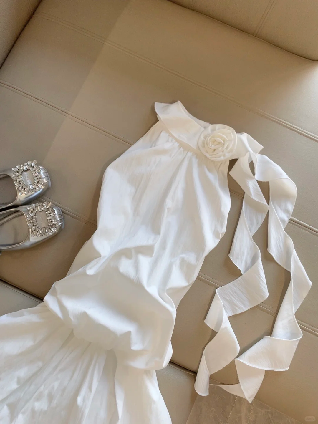 Simple A Line Halter Satin Flower Short Homecoming Dress,Summer 18th Birthday Dress GG4165