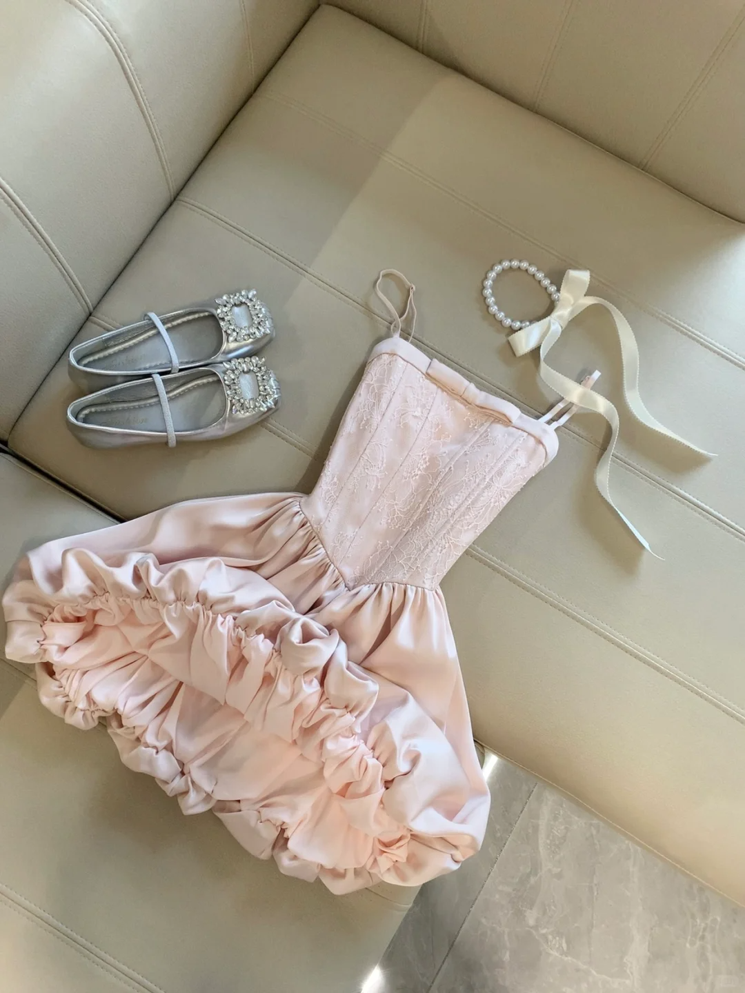 Pink A Line Spaghetti Straps Satin Lace Short Homecoming Dress,Summer 19th Birthday Dress GG4166