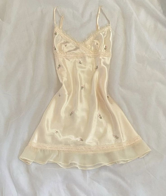 Pretty A Line Spaghetti Straps Satin Lace Floral Short Homecoming Dress,Summer 20th Birthday Dress GG4199