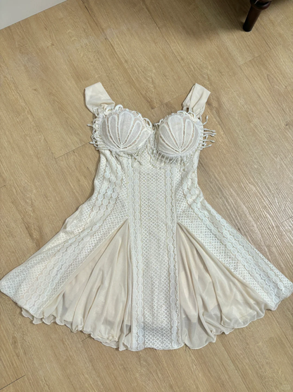 Unique A Line Sweetheart Chiffon Lace Short Homecoming Dress,Summer 19th Birthday Dress GG4203