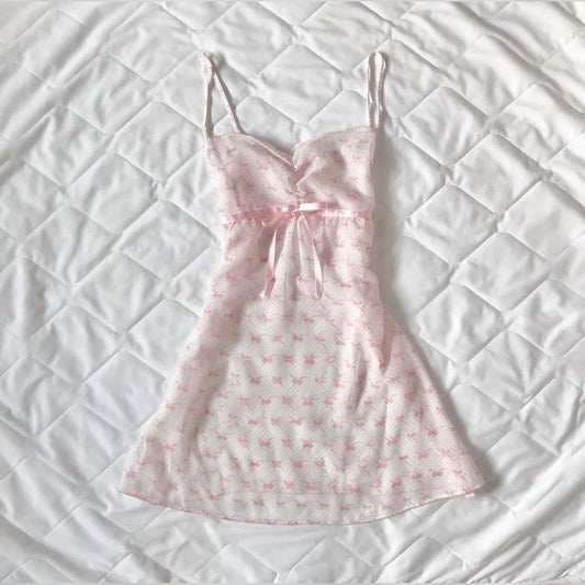 Chic A Line Spaghetti Straps Printed Bow Chiffon Short Homecoming Dress,Summer 19th Birthday Dress GG4235