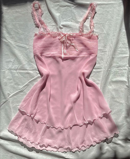 Princess A Line Pink Spaghetti Straps Chiffon Short Homecoming Dress,Summer 19th Birthday Dress GG4238