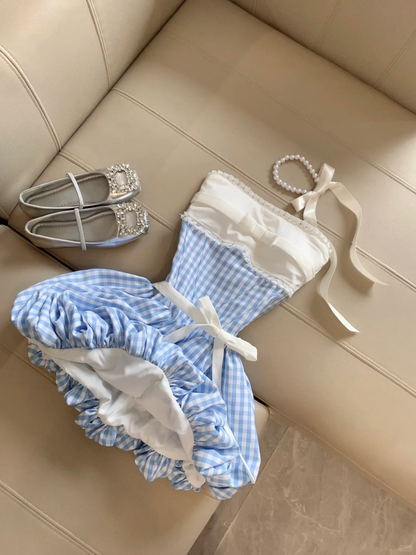 Chic A Line Strapless Satin Bow Short Homecoming Dress,Summer 17th Birthday Dress GG4271