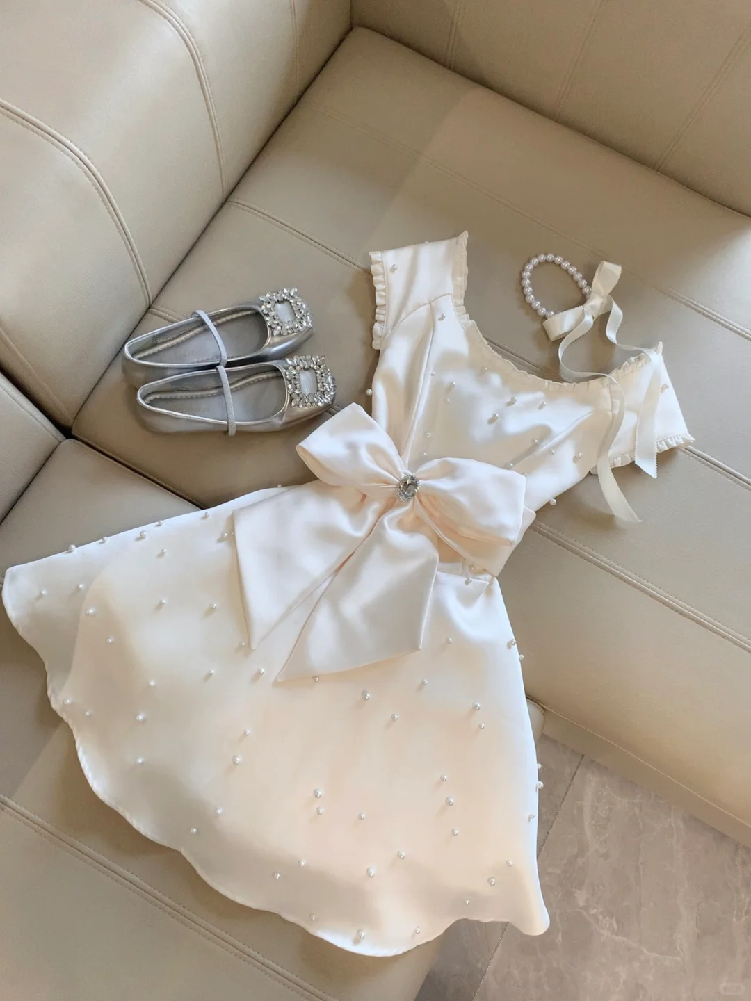 Princess 16th A Line U Neck Satin Bow Beads Short Homecoming Dress,Summer Birthday Dress GG4275