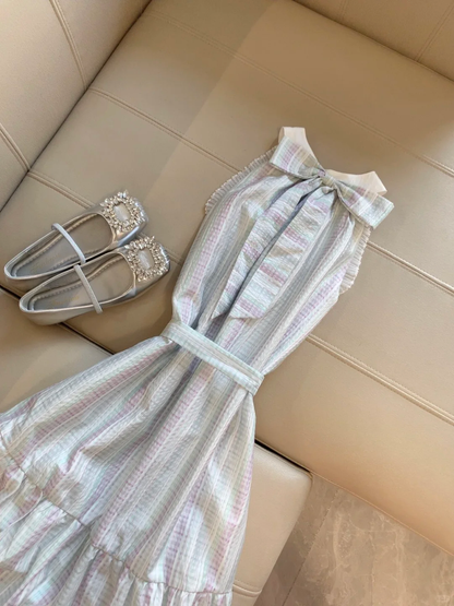 Chic A Line Halter Satin Long Prom Dress,Party Dress,Formal Evening Dress GG4297