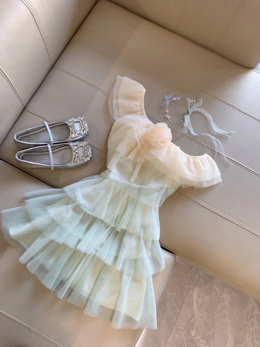 Gradient 16th A Line Off The Shoulder Tulle Short Homecoming Dress,Summer Birthday Dress GG4333