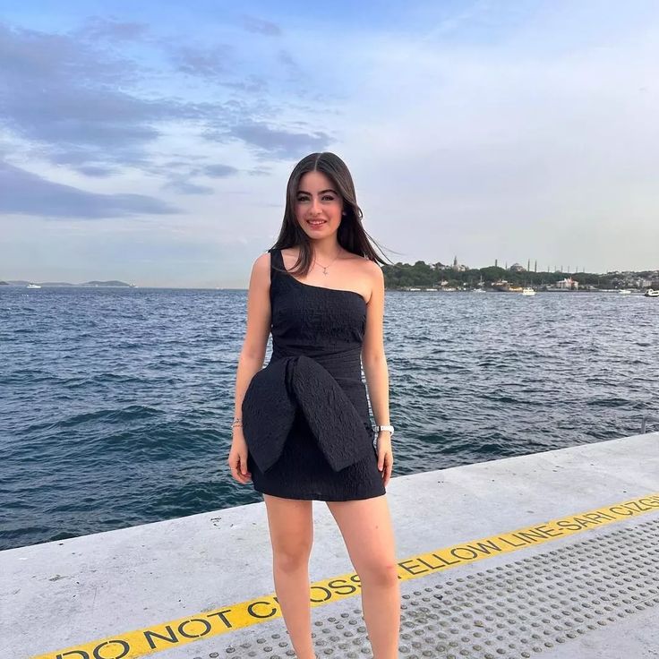 Charming A Line One Shoulder Black Satin Short Homecoming Dress,Summer 18th Birthday Dress GG4370