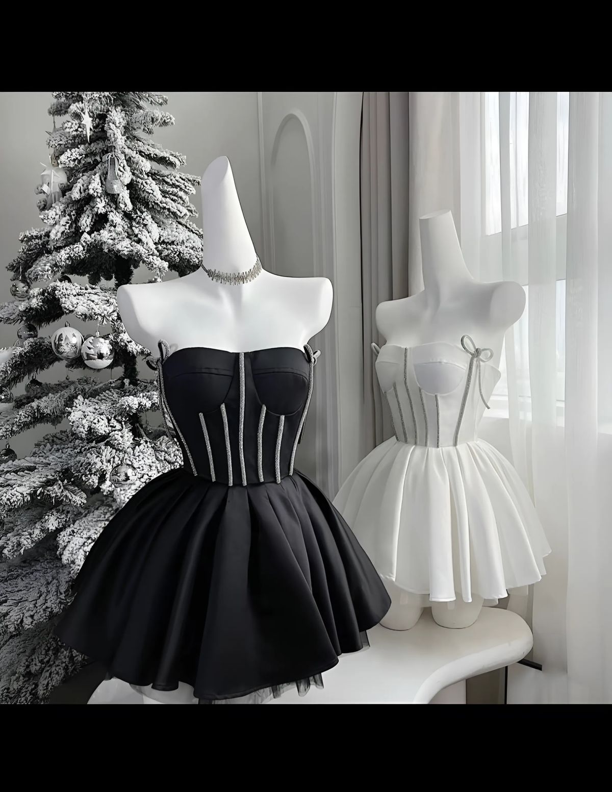 Cute A Line Strapless Satin With Bow Short Homecoming Dress,Summer 17th Birthday Dress GG4382