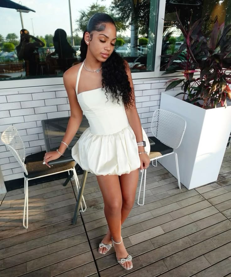 Modest A Line Halter Satin Short Homecoming Dress,Summer 17th Birthday Dress GG4429