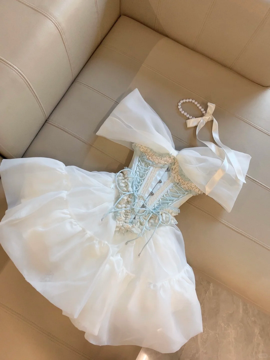 Princess Ball Gown Off The Shoulder Satin Short Homecoming Dress,Summer 17th Birthday Dress GG4431