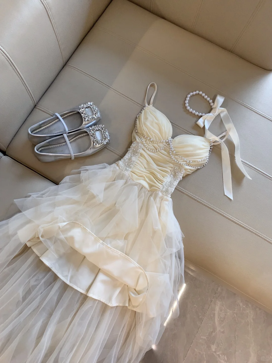 Fairy A Line Spaghetti Straps Chiffon Tulle Beads High-Low Homecoming Dress,Summer 17th Birthday Dress GG4432