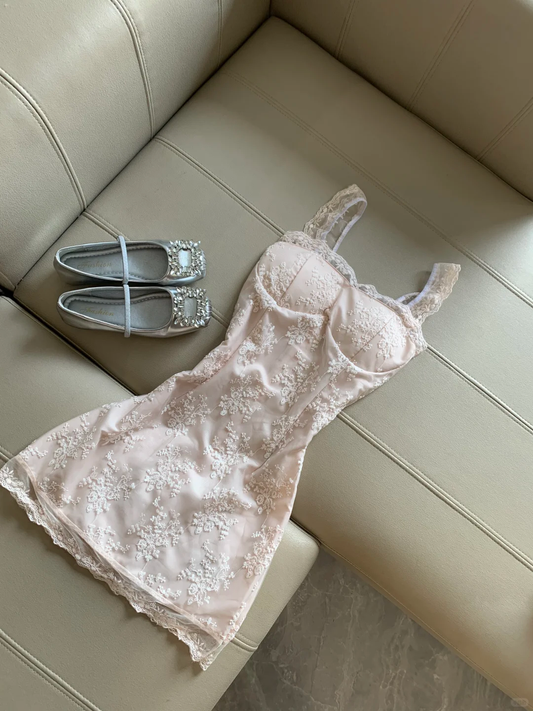 Sheath A Line Sweetheart Satin Lace Short Homecoming Dress,Summer 18th Birthday Dress GG4440