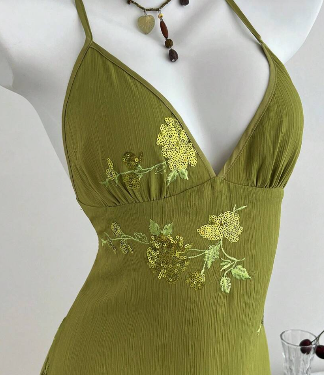 Gorgeous A Line Halter Satin Backless Sequin Embroidery Short Homecoming Dress,Summer 20th Birthday Dress GG4489