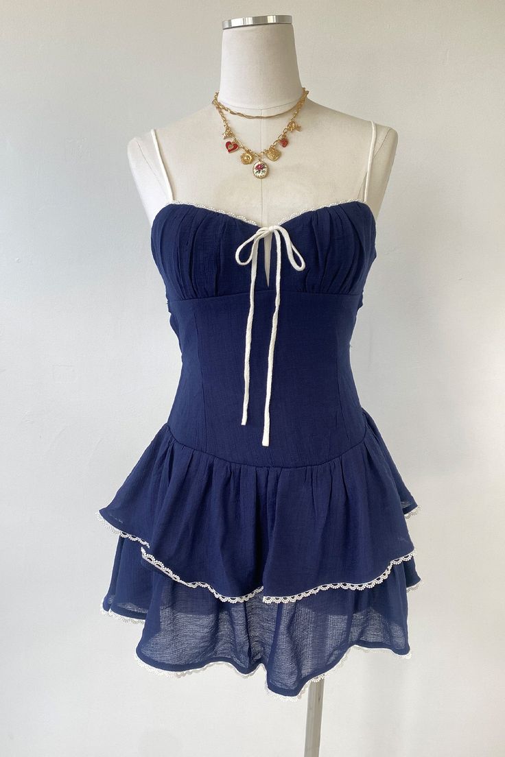 Simple A Line Spaghetti Straps Navy Satin Backless Short Homecoming Dress,Summer 18th Birthday Dress GG4492