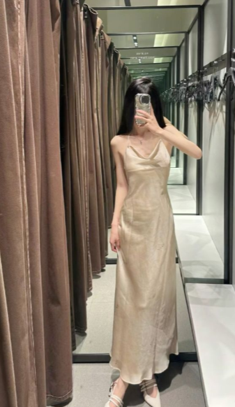 Simple Mermaid Halter Satin Long Prom Dress,Party Dress,Formal Evening Dress GG4511