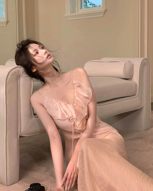 Pretty A Line Spaghetti Straps Satin Long Prom Dress,Party Dress,Formal Evening Dress GG4517