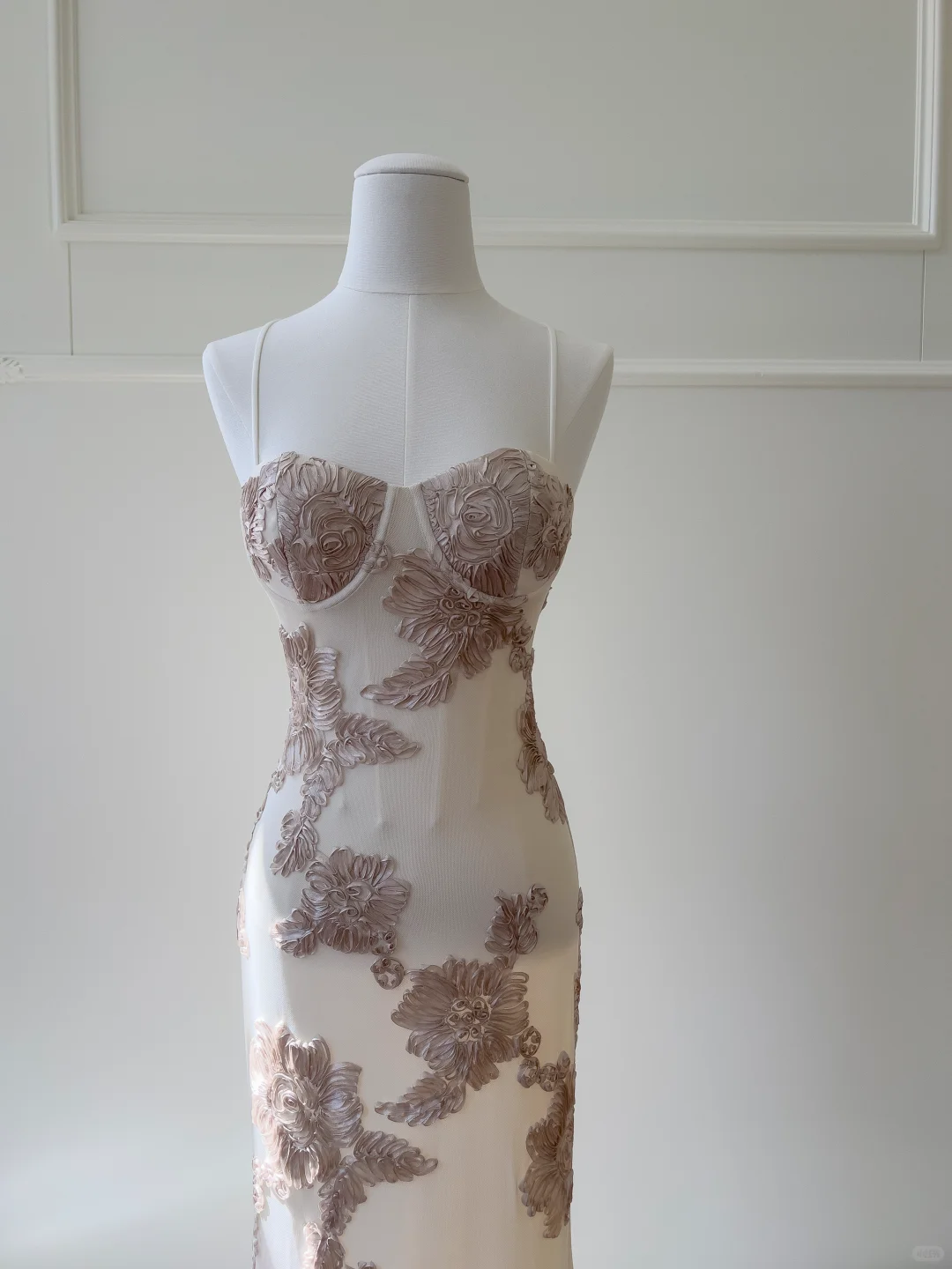 Pretty Mermaid Spaghetti Straps Satin Applique Long Prom Dress,Party Dress,Formal Evening Dress GG4539