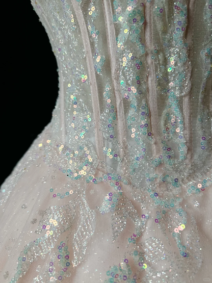 Sweet A Line Spaghetti Straps Tulle Lace Sequin Short Homecoming Dress,Summer 16th Birthday Dress GG4577