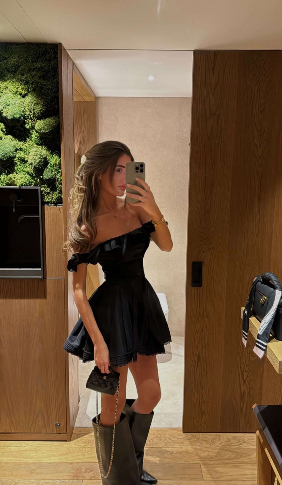 Simple A Line Off The Shoulder Black Satin Short Homecoming Dress,Vacation Dress,Summer 17th Birthday Dress GG4618