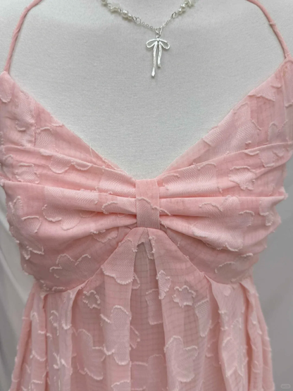 Pretty A Line Halter Pink Lace Long Prom Dress,Party Dress,Formal Evening Dress GG4671