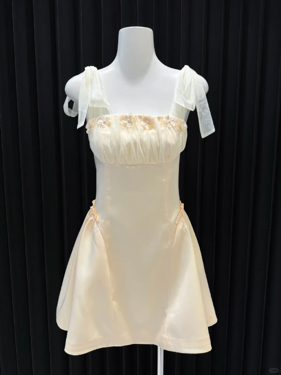 Princess A Line Square Satin Applique Short Homecoming Dress,Vacation Dress,Summer 18th Birthday Dress GG4678